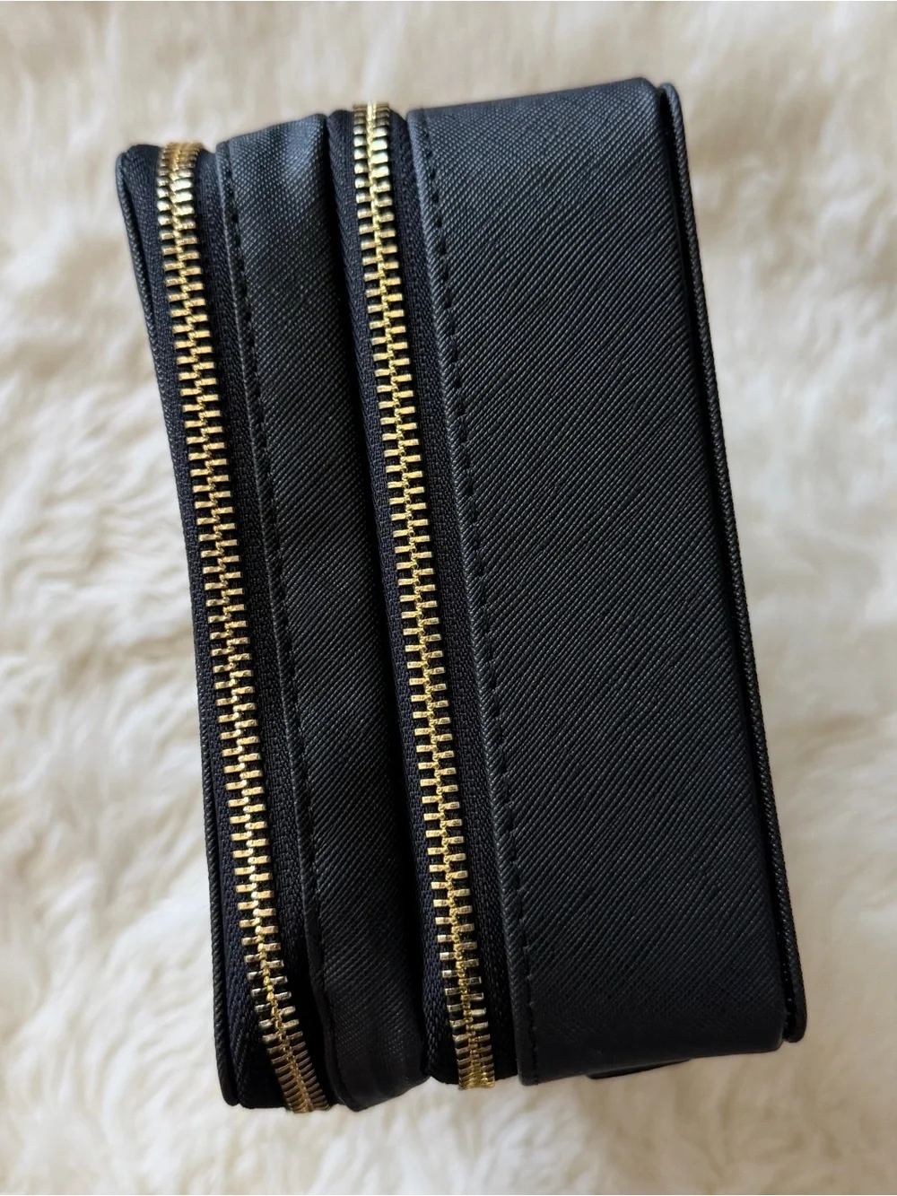 Double-Layer Zip Cosmetic Case (NIB)